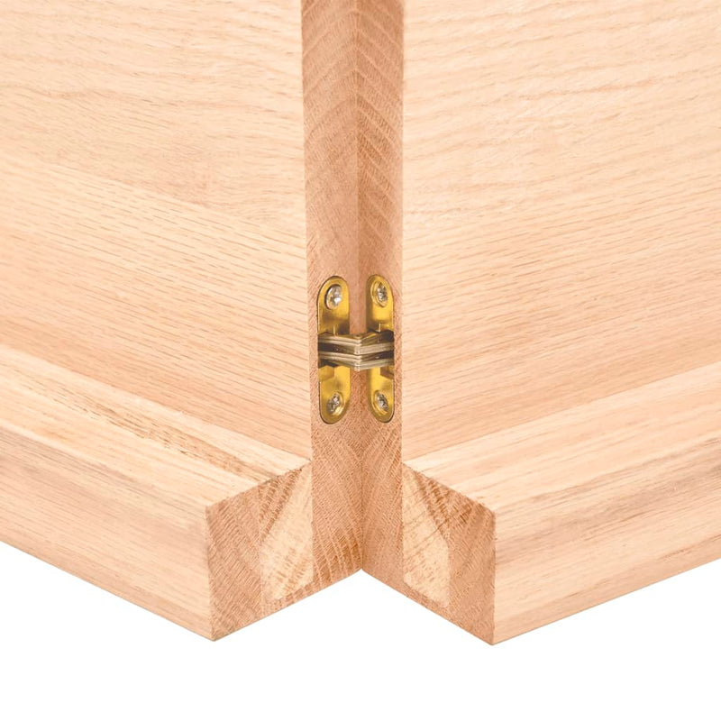 vidaXL kezeletlen tömör tölgyfa asztallap 180x60x(2-6) cm
