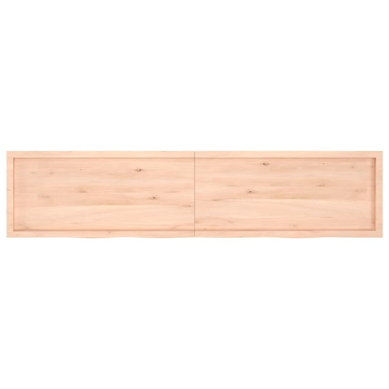 vidaXL kezeletlen tömör tölgyfa asztallap 220x50x(2-6) cm