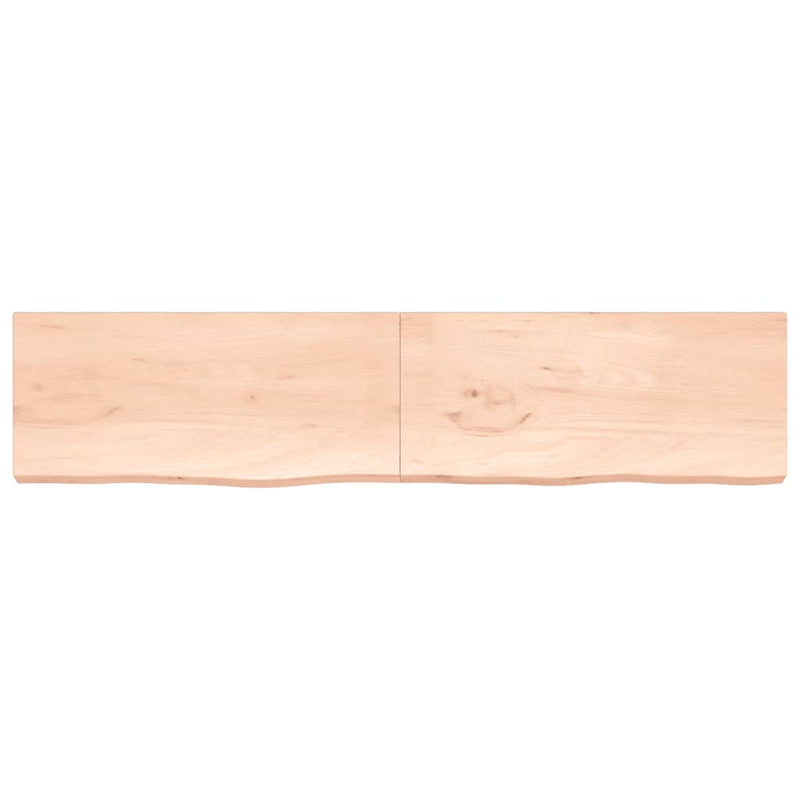 vidaXL kezeletlen tömör tölgyfa asztallap 220x50x(2-6) cm