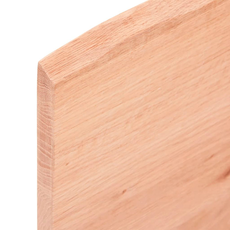 vidaXL világosbarna kezelt tömör tölgyfa asztallap 100 x 50 x 2 cm