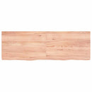 vidaXL világosbarna kezelt tömör tölgyfa asztallap 120x40x(2-4) cm