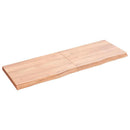 vidaXL világosbarna kezelt tömör tölgyfa asztallap 120x40x(2-4) cm
