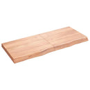 vidaXL világosbarna kezelt tömör tölgyfa asztallap 120x50x(2-6) cm