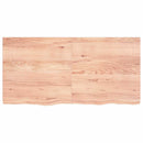 vidaXL világosbarna kezelt tömör tölgyfa asztallap 120x60x(2-4) cm