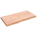 vidaXL világosbarna kezelt tömör tölgyfa asztallap 120x60x(2-6) cm