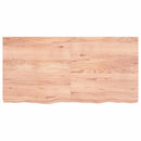 vidaXL világosbarna kezelt tömör tölgyfa asztallap 120x60x(2-6) cm