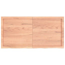 vidaXL világosbarna kezelt tömör tölgyfa asztallap 120x60x(2-6) cm
