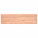 vidaXL világosbarna kezelt tömör tölgyfa asztallap 140x40x(2-4) cm