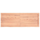 vidaXL világosbarna kezelt tömör tölgyfa asztallap 140x50x(2-6) cm