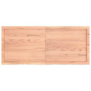 vidaXL világosbarna kezelt tömör tölgyfa asztallap 140x60x(2-4) cm