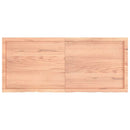 vidaXL világosbarna kezelt tömör tölgyfa asztallap 140x60x(2-4) cm