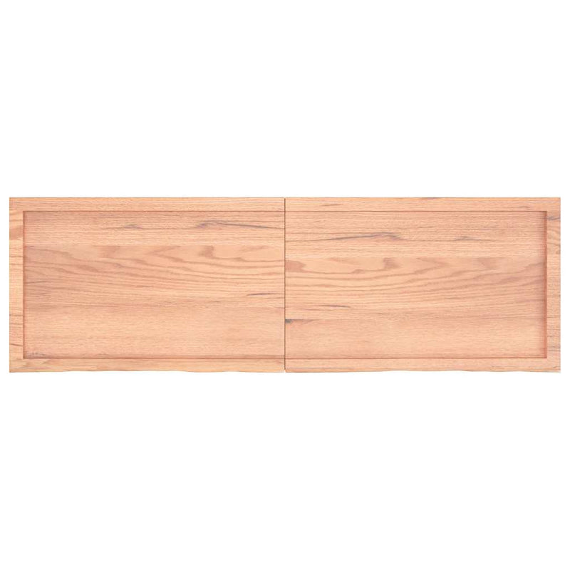 vidaXL világosbarna kezelt tömör tölgyfa asztallap 160x50x(2-6) cm