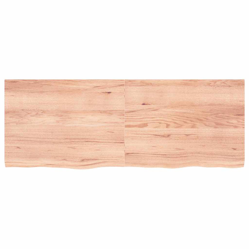 vidaXL világosbarna kezelt tömör tölgyfa asztallap 160x60x(2-4) cm