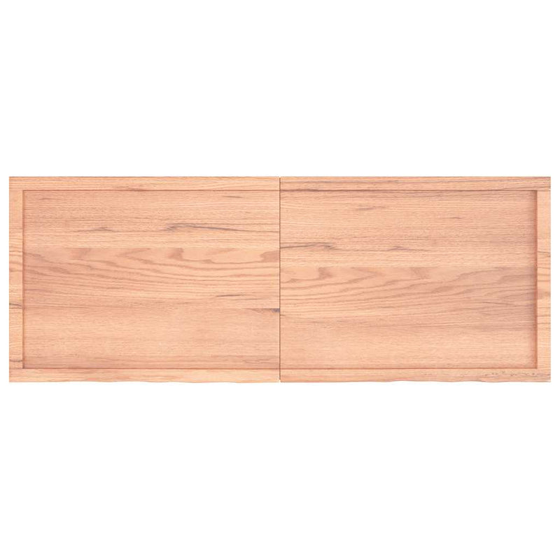 vidaXL világosbarna kezelt tömör tölgyfa asztallap 160x60x(2-6) cm