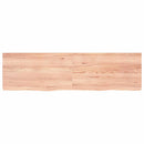 vidaXL világosbarna kezelt tömör tölgyfa asztallap 180x50x(2-4) cm