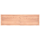 vidaXL világosbarna kezelt tömör tölgyfa asztallap 180x50x(2-4) cm