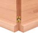 vidaXL világosbarna kezelt tömör tölgyfa asztallap 180x50x(2-4) cm