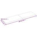 vidaXL világosbarna kezelt tömör tölgyfa asztallap 180x50x(2-4) cm
