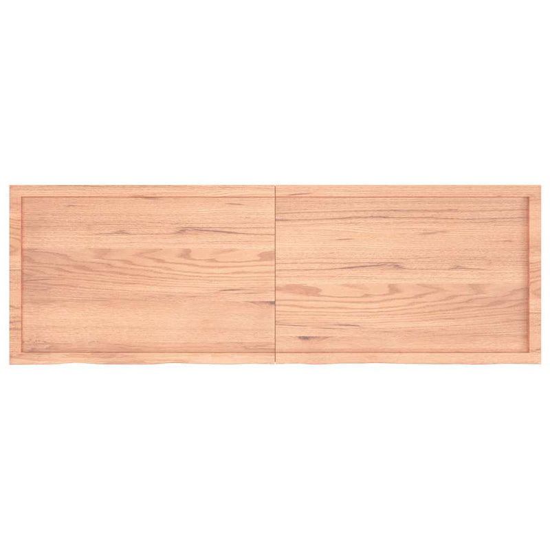 vidaXL világosbarna kezelt tömör tölgyfa asztallap 180x60x(2-6) cm