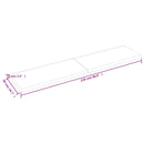 vidaXL világosbarna kezelt tömör tölgyfa asztallap 220x50x(2-6) cm