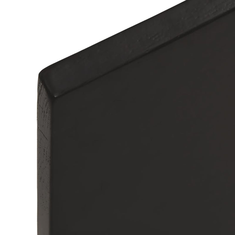 vidaXL sötétbarna kezelt tömör tölgyfa asztallap 80x50x2 cm
