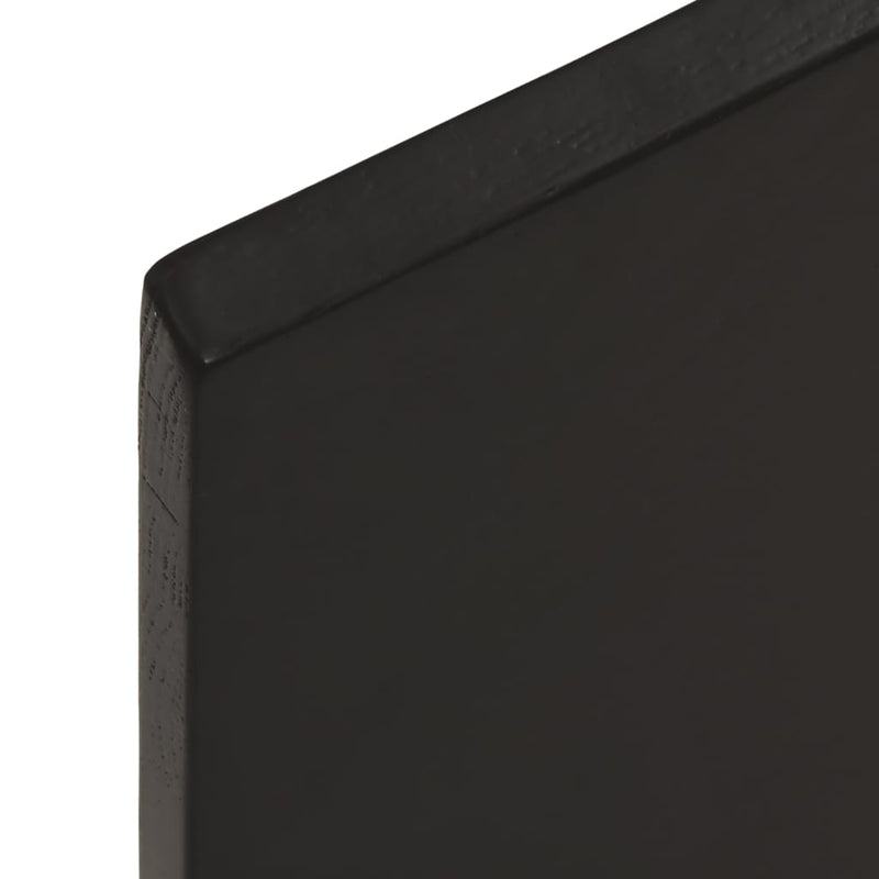 vidaXL sötétbarna kezelt tömör tölgyfa asztallap 100x40x2 cm