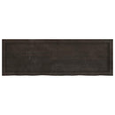 vidaXL sötétbarna kezelt tömör tölgyfa asztallap 120x40x(2-6) cm