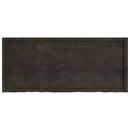 vidaXL sötétbarna kezelt tömör tölgyfa asztallap 140x60x(2-4) cm