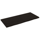 vidaXL sötétbarna kezelt tömör tölgyfa asztallap 140x60x(2-4) cm