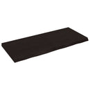 vidaXL sötétbarna kezelt tömör tölgyfa asztallap 140x60x(2-6) cm