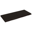 vidaXL sötétbarna kezelt tömör tölgyfa asztallap 140x60x(2-6) cm