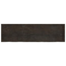 vidaXL sötétbarna kezelt tömör tölgyfa asztallap 180x50x(2-6) cm