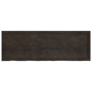 vidaXL sötétbarna kezelt tömör tölgyfa asztallap 180x60x(2-4) cm
