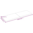 vidaXL sötétbarna kezelt tömör tölgyfa asztallap 180x60x(2-4) cm