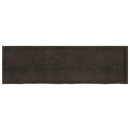 vidaXL sötétbarna kezelt tömör tölgyfa asztallap 200x60x(2-6) cm