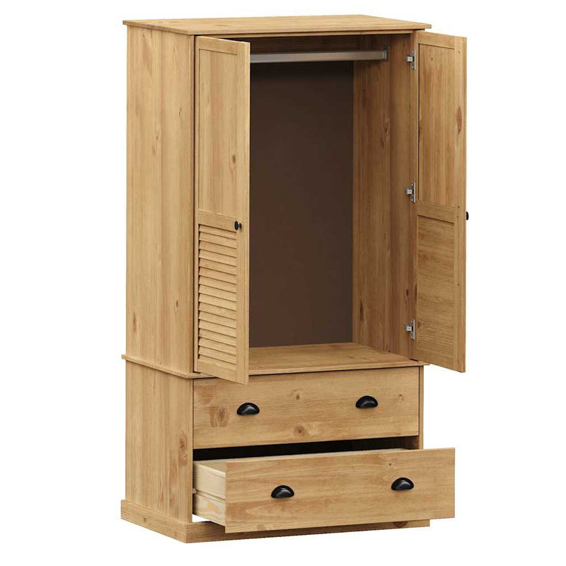 vidaXL VIGO tömör fenyőfa szekrény 90 x 55 x 170 cm