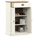 vidaXL VIGO tömör fenyőfa cipőszekrény 60x35x96 cm