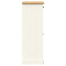 vidaXL VIGO tömör fenyőfa cipőszekrény 60x35x96 cm