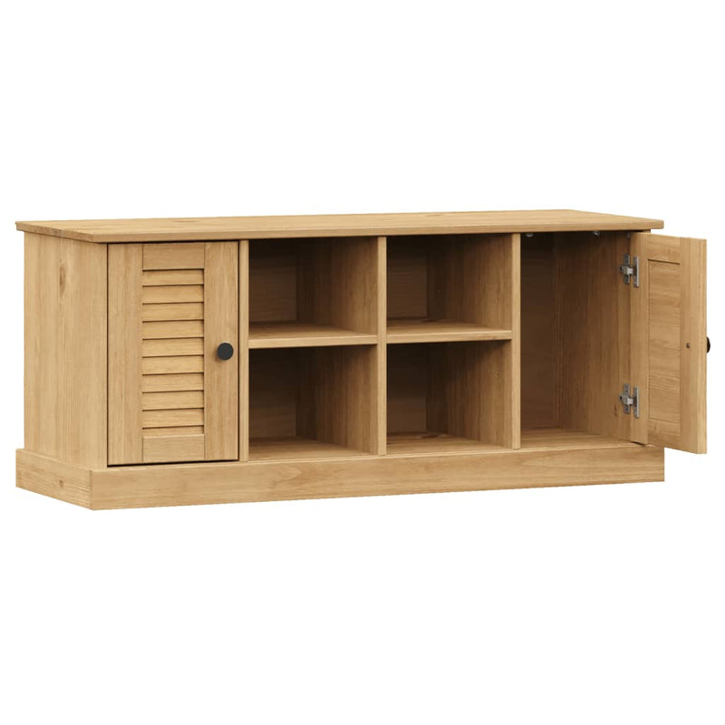 vidaXL VIGO tömör fenyőfa cipőtároló pad 106 x 35 x 45 cm