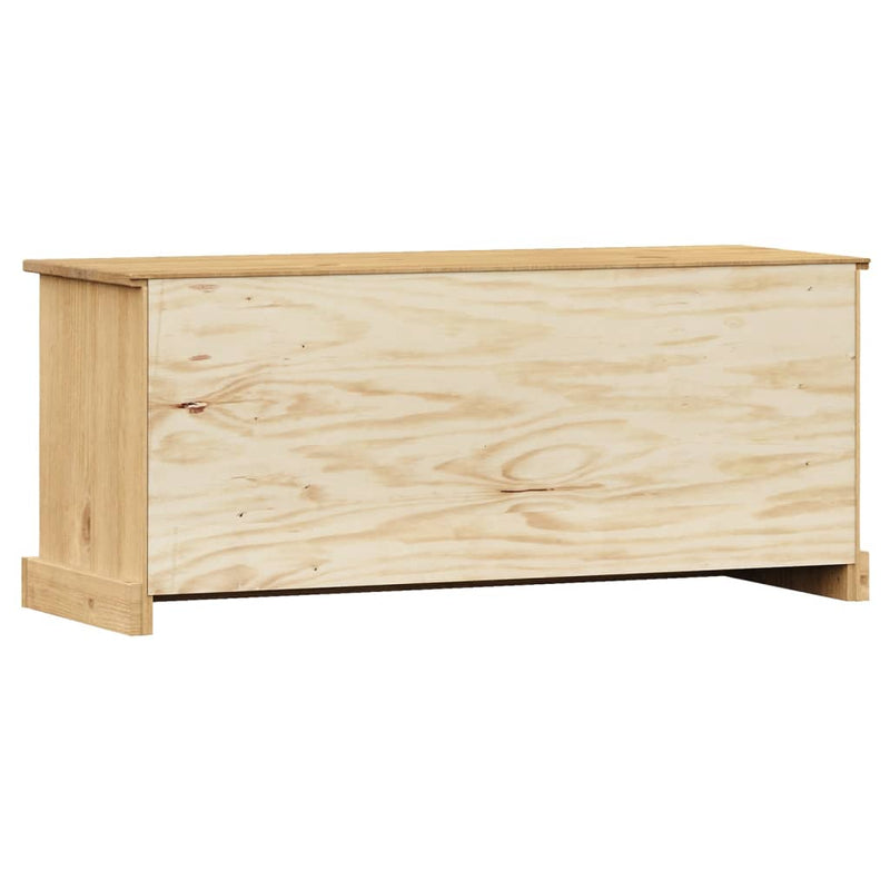 vidaXL VIGO tömör fenyőfa cipőtároló pad 106 x 35 x 45 cm