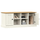 vidaXL VIGO fehér tömör fenyőfa cipőtároló pad 106 x 35 x 45 cm