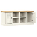 vidaXL VIGO fehér tömör fenyőfa cipőtároló pad 106 x 35 x 45 cm