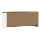 vidaXL VIGO fehér tömör fenyőfa cipőtároló pad 106 x 35 x 45 cm