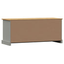 vidaXL VIGO szürke tömör fenyőfa cipőtároló pad 106 x 35 x 45 cm