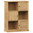 vidaXL VIGO tömör fenyőfa könyvespolc 90x35x114,5 cm