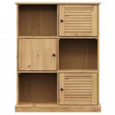 vidaXL VIGO tömör fenyőfa könyvespolc 90x35x114,5 cm