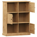 vidaXL VIGO tömör fenyőfa könyvespolc 90x35x114,5 cm