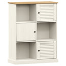 vidaXL VIGO fehér tömör fenyőfa könyvespolc 90x35x114,5 cm