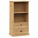 vidaXL VIGO tömör fenyőfa könyvespolc 60x35x114,5 cm