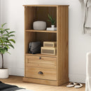 vidaXL VIGO tömör fenyőfa könyvespolc 60x35x114,5 cm